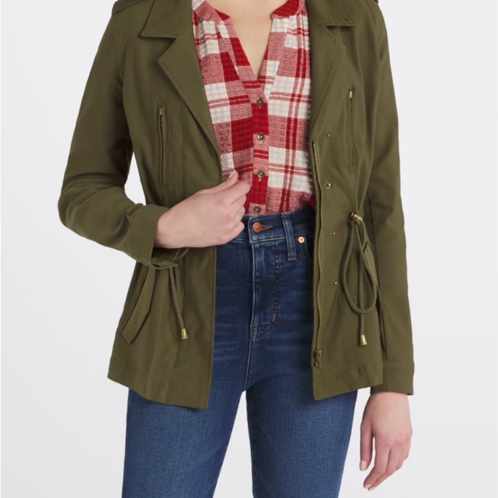 Women's Utility Jacket in Olive Green